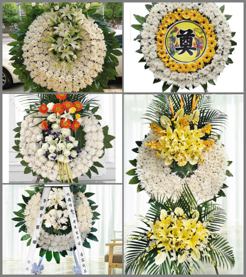 湖北武汉市新洲区仓埠街道蔡漖村花圈速递